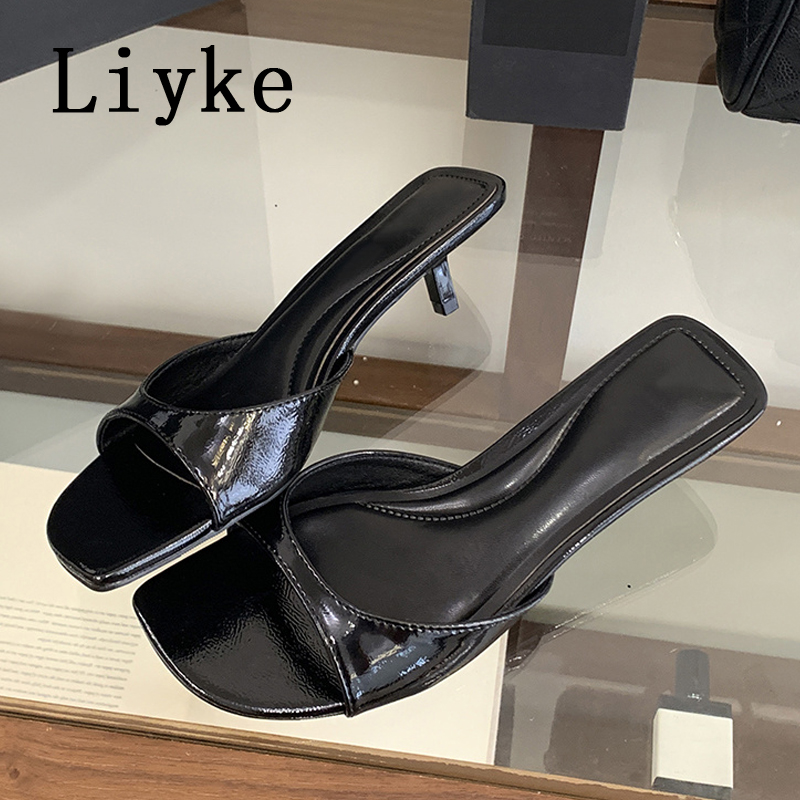 Street Fashion Brands - Liyke Marken-Designer-Schuhe Damen Mules Slides Modische