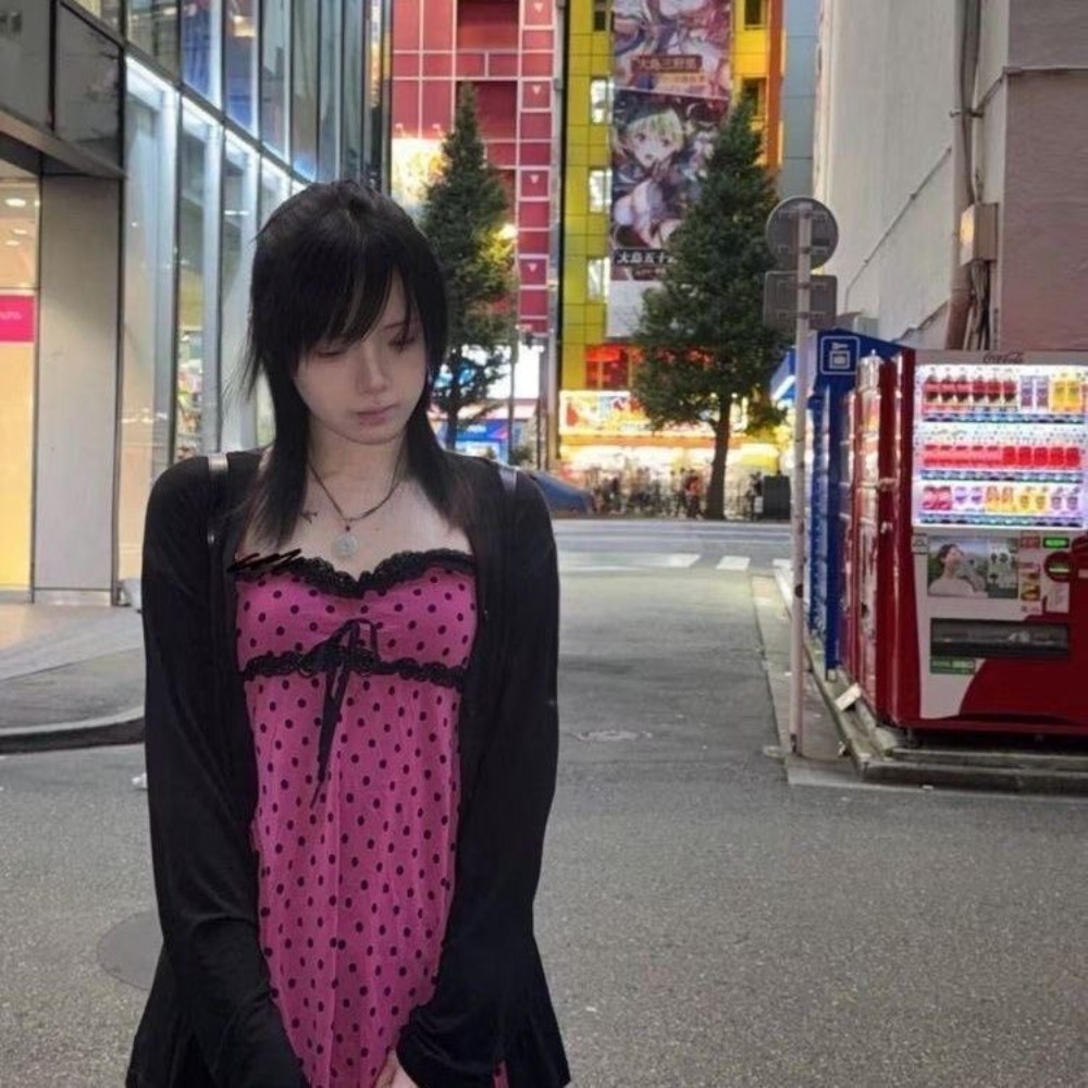 Street Fashion Vest - Japanisches Süßes 2-teiliges Set für Damen: