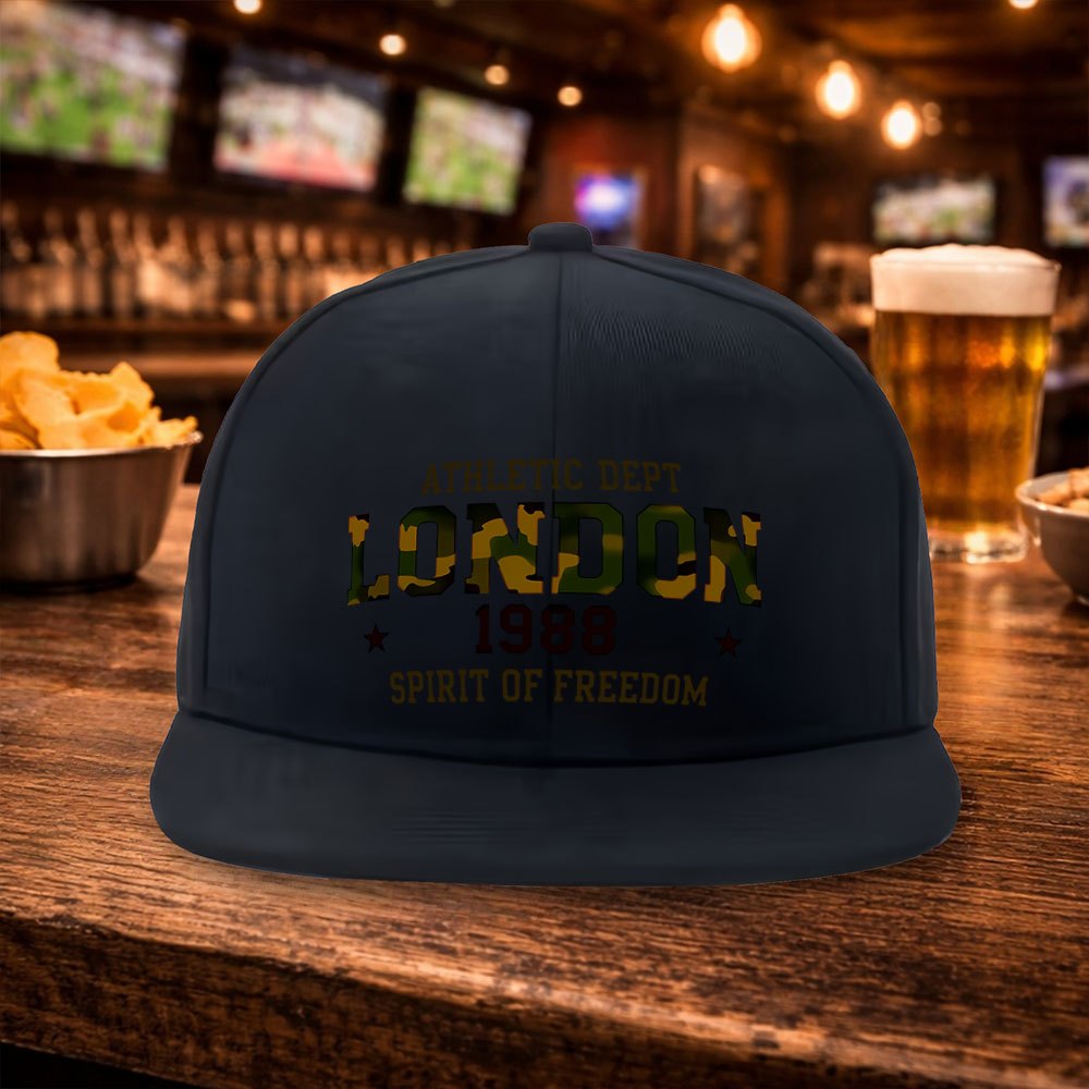 Street Fashion London 2026 - 2026 London Tarnmuster Flat-Brim Hip-Hop Baseballkappe