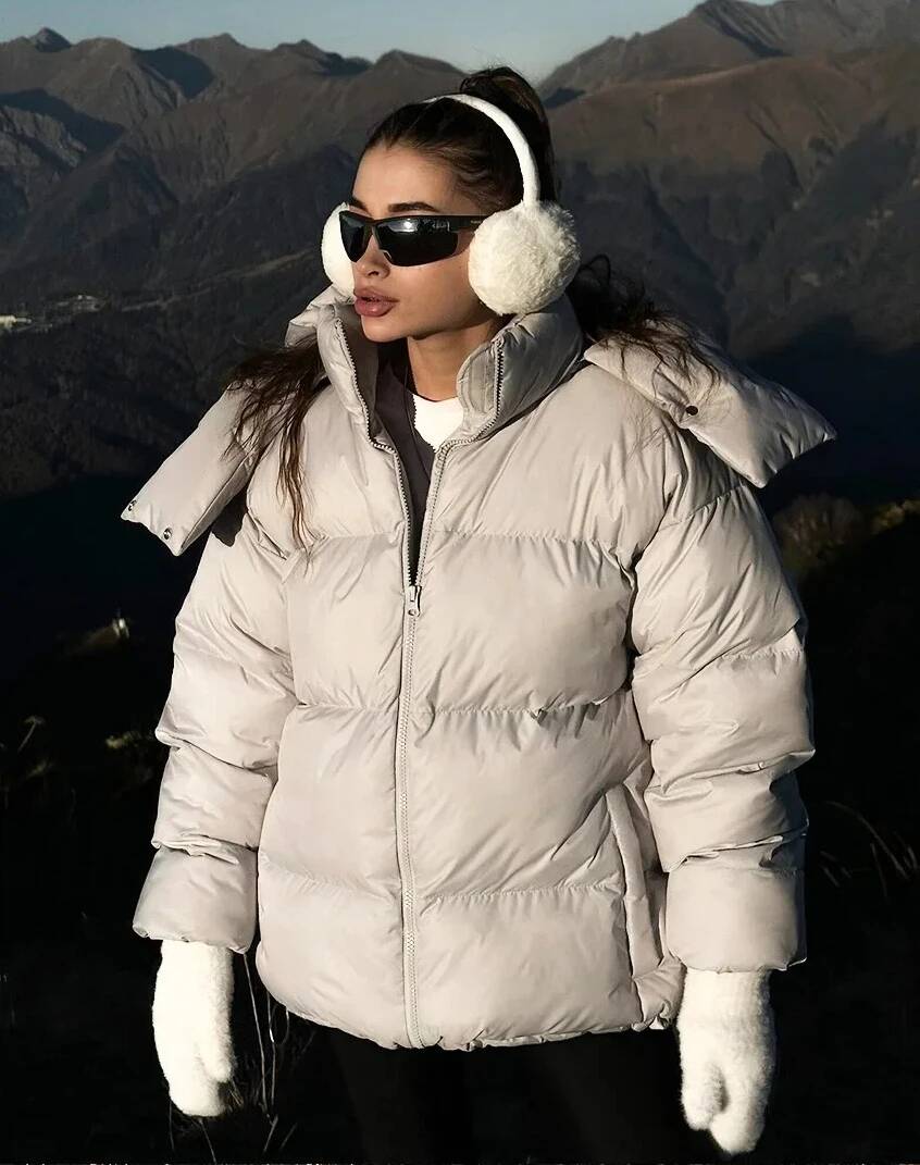 Street Fashion Taiwan - Winter Warme Daunenjacke Damen Mode Parka