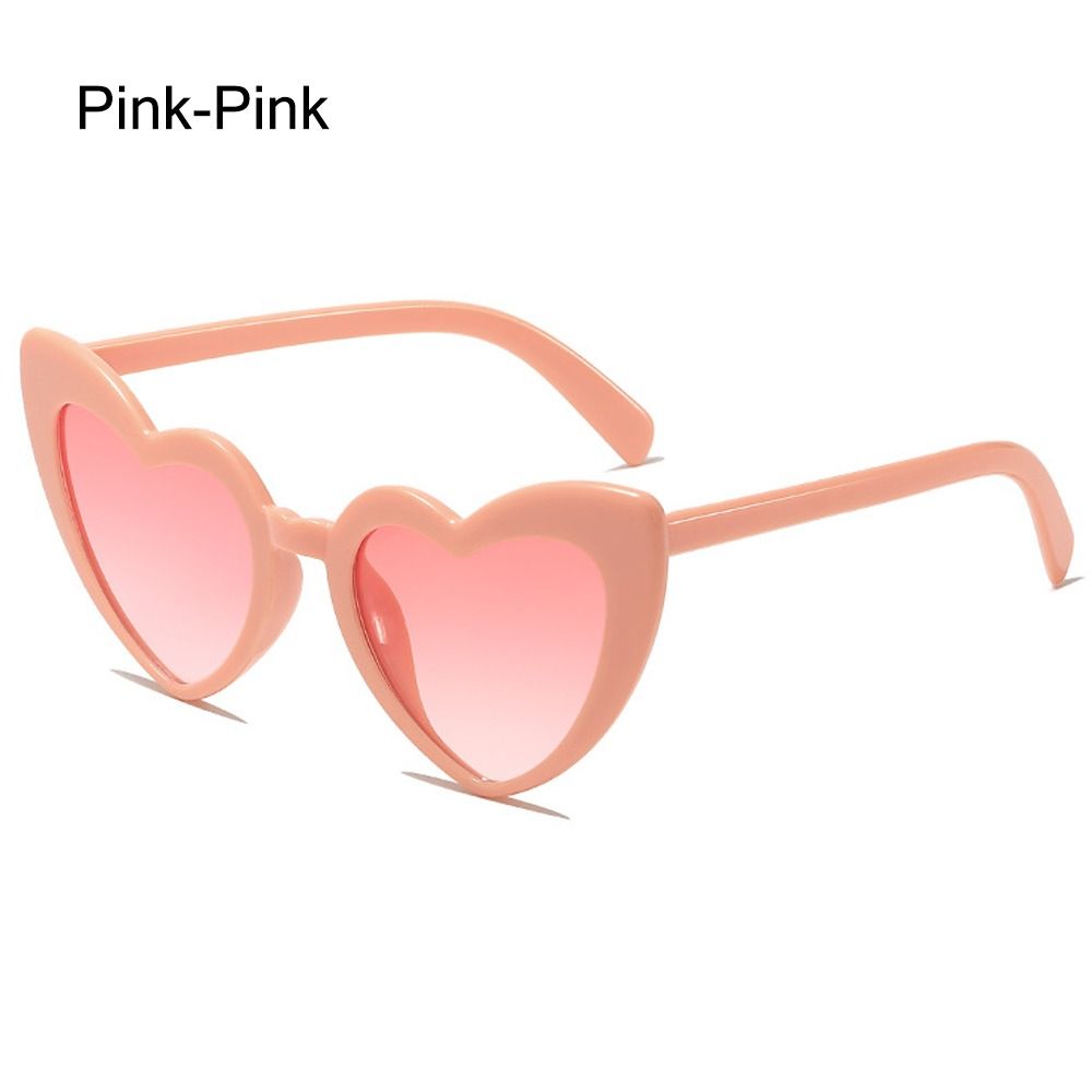 Street Fashion Shoot - UV-Schutz Herzförmige Sonnenbrille Trendige Unregelmäßige Rosa