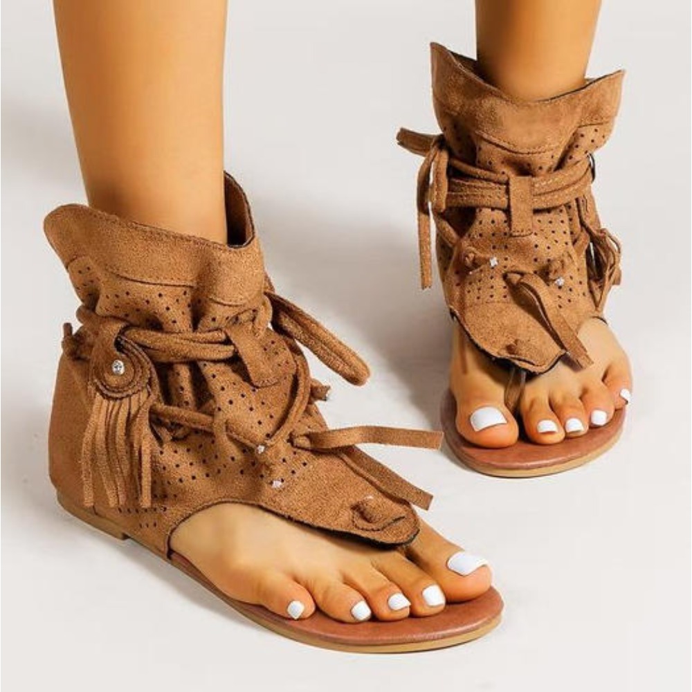 Street Fashion Rome 2026 - 2026 Neue Damen Retro Sandalen Gladiator