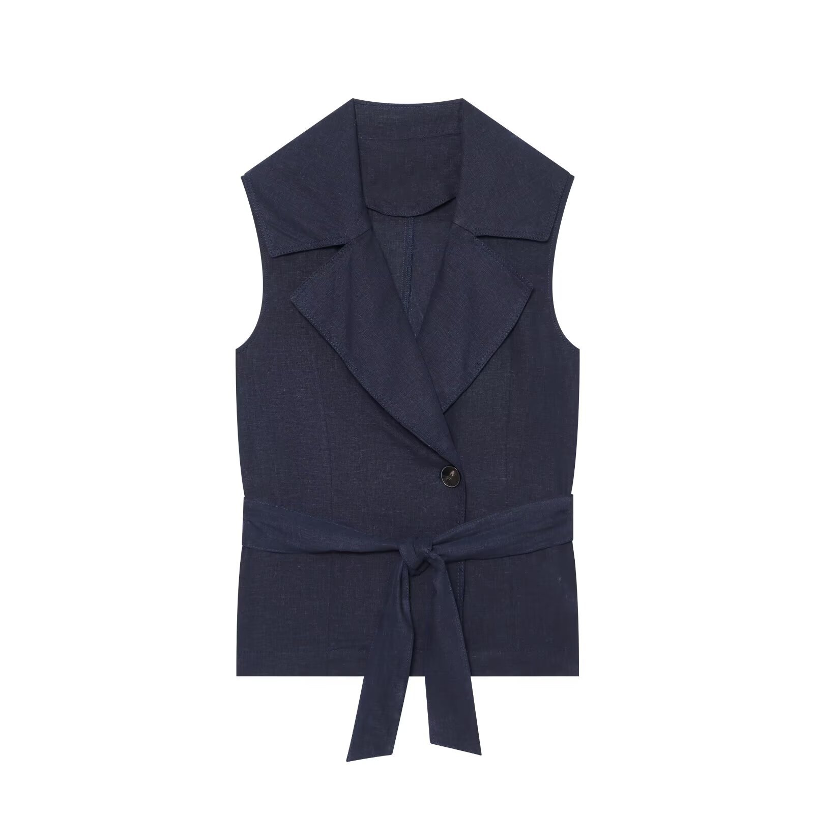 Women Summer Navy Blue Sleevel – Street Fashion Vest Bewertung und Preis