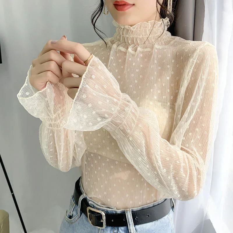 Modisches Mesh-T-Shirt mit Ste – Mesh Top Layering Bewertung und Preis