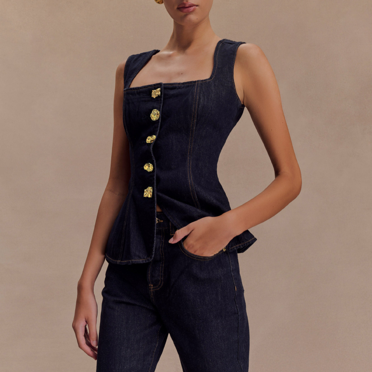 Sommer Denim Hose Sets Frauen  – Street Fashion Vest Bewertung und Preis