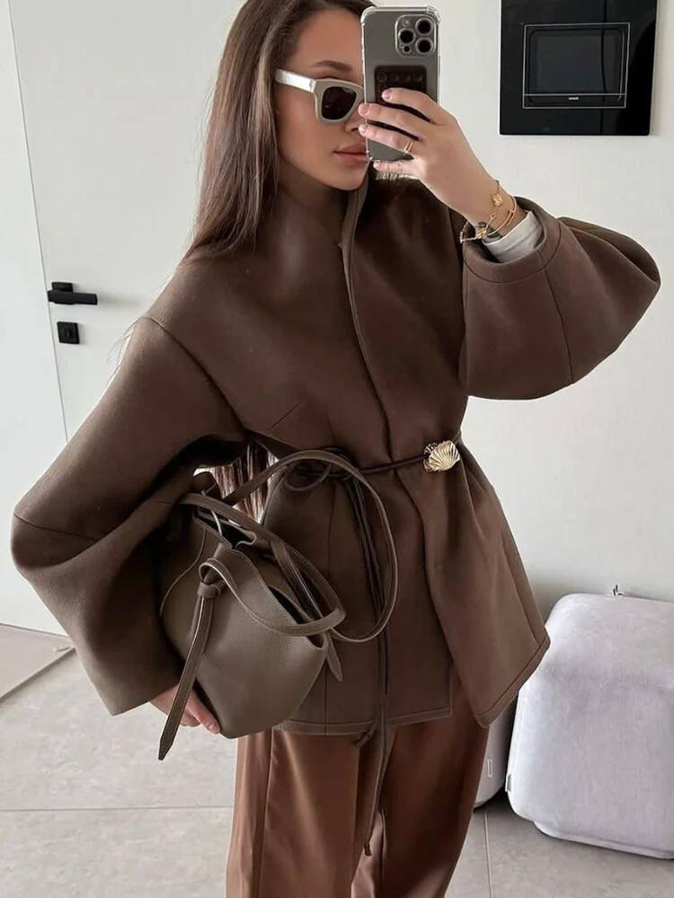 Schicker Damen-Mantel aus fest – Street Fashion Taiwan Bewertung und Preis