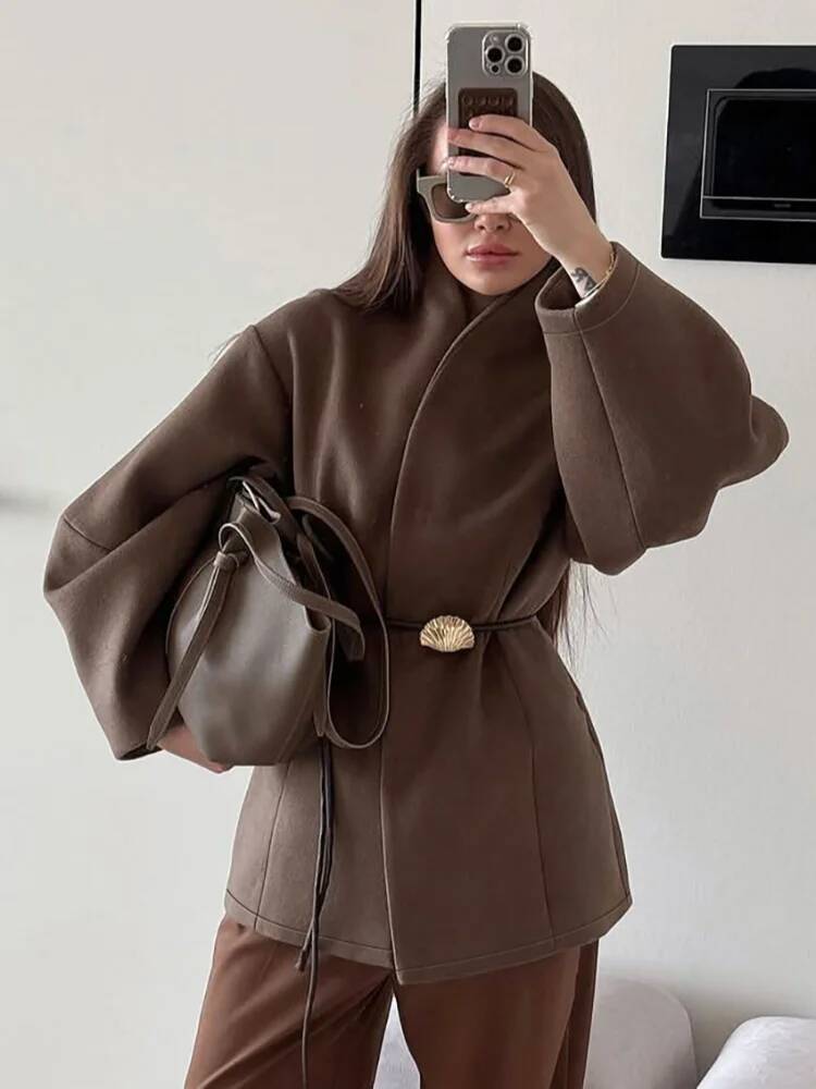 Schicker Damen-Mantel aus fest – Street Fashion Taiwan Bewertung und Preis