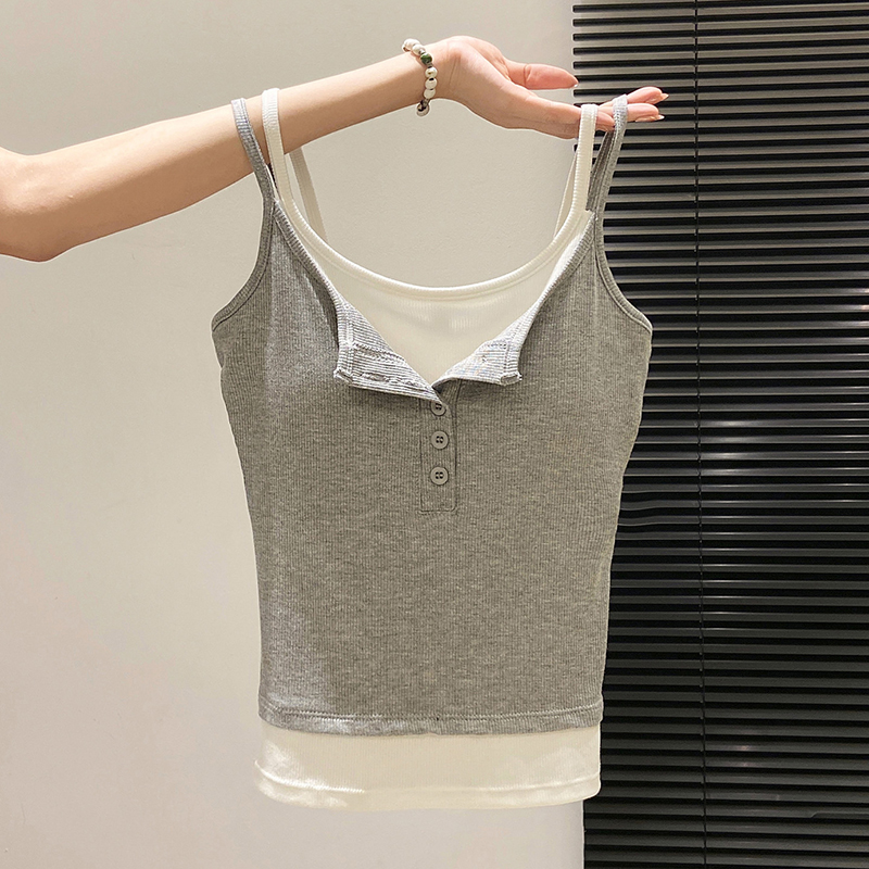 Mode Gefälschte Zwei Stück Lei – Street Fashion Korean Girl Bewertung und Preis