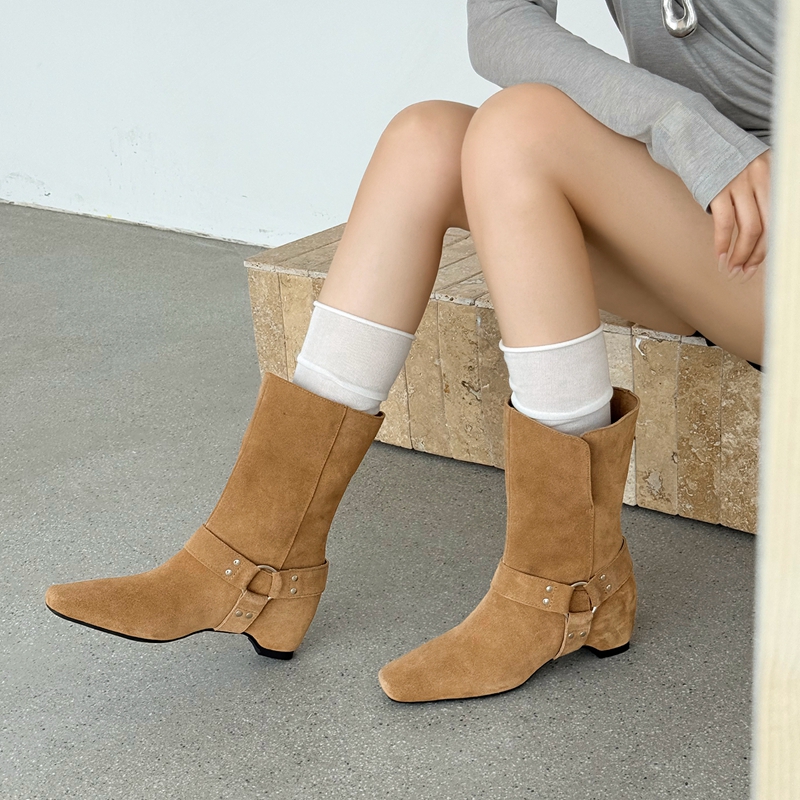Damen Wildleder-Slouchy-Stiefe – Street Fashion Look Bewertung und Preis