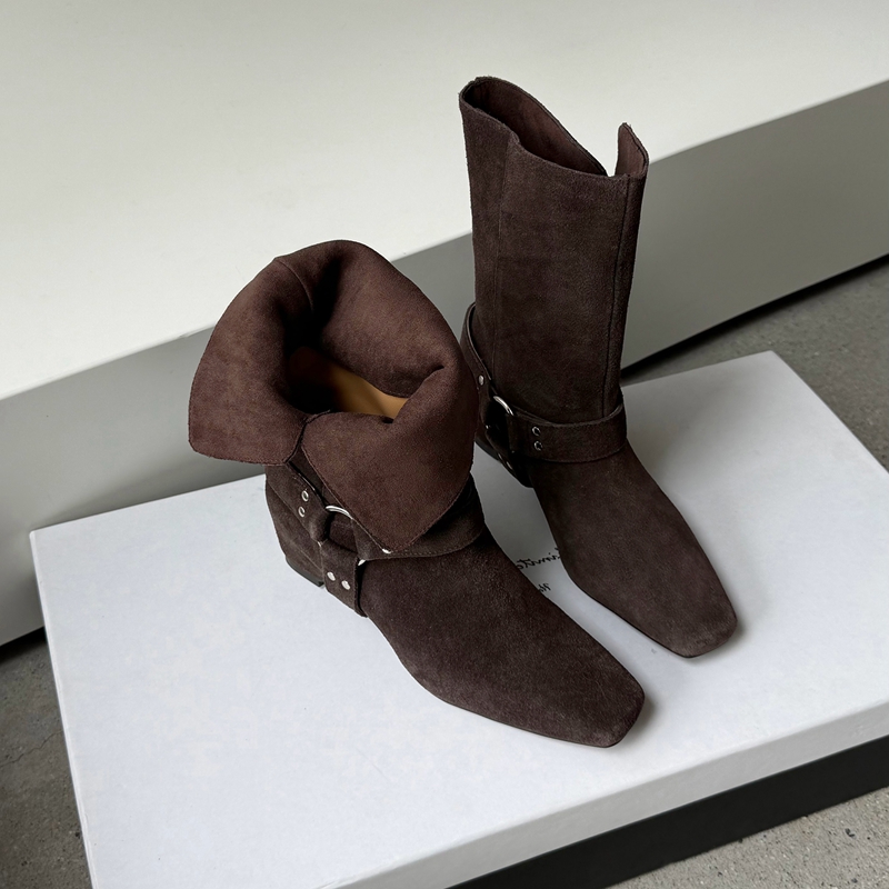 Damen Wildleder-Slouchy-Stiefe – Street Fashion Look Bewertung und Preis