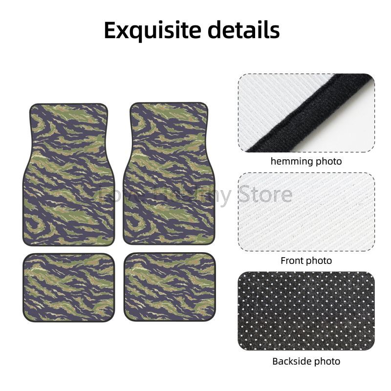 Auto-Fußmatten mit Tiger-Strei – Camo Pattern Set Bewertung und Preis