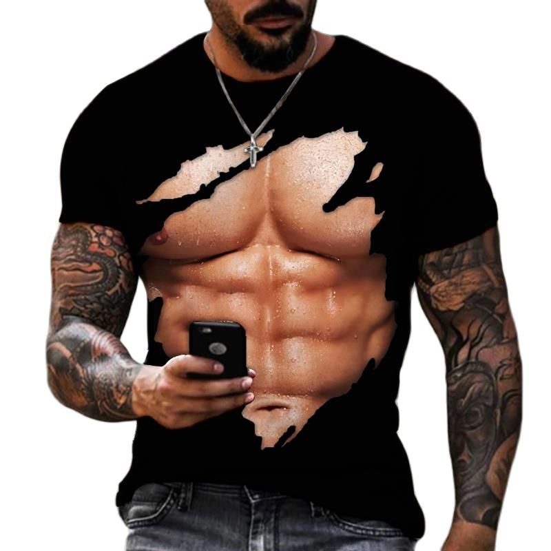 Sommer Mode Männer der 3D Gedr – Street Fashion For Short Guys Bewertung und Preis