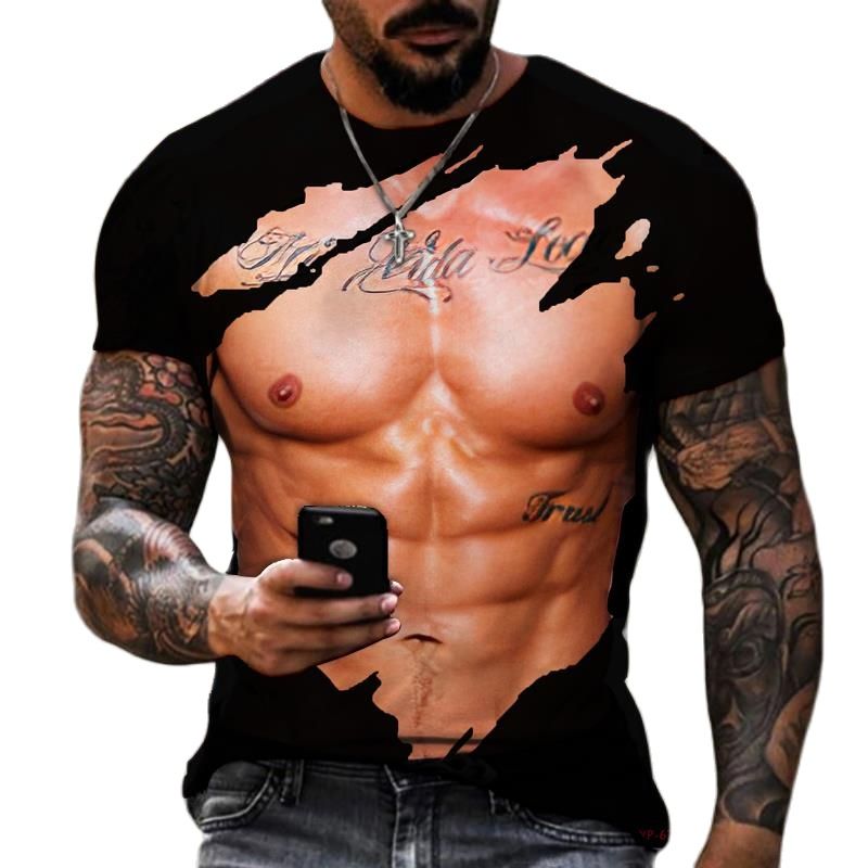 Sommer Mode Männer der 3D Gedr – Street Fashion For Short Guys Bewertung und Preis