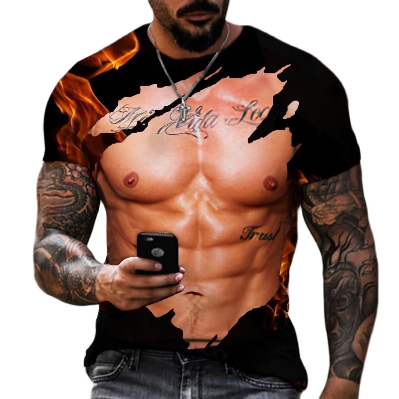 Sommer Mode Männer der 3D Gedr – Street Fashion For Short Guys Bewertung und Preis