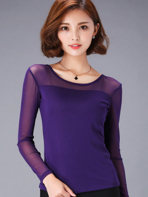 Frühling 2025 Damen Elastische – Mesh Top Layering Bewertung und Preis