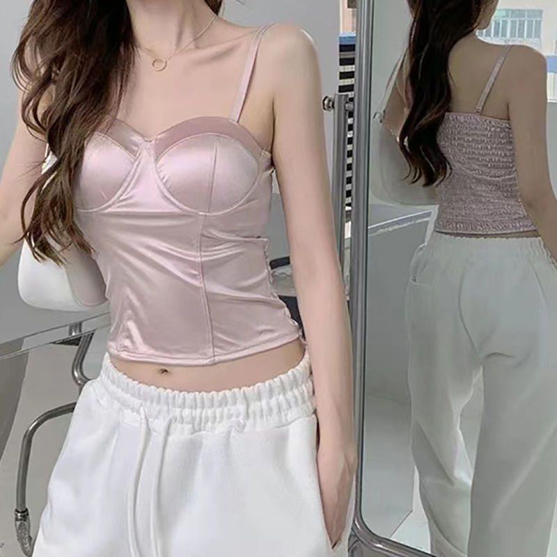 Damen-Trägertop Sommer Y2k Süß – Street Fashion Korean Girl Bewertung und Preis