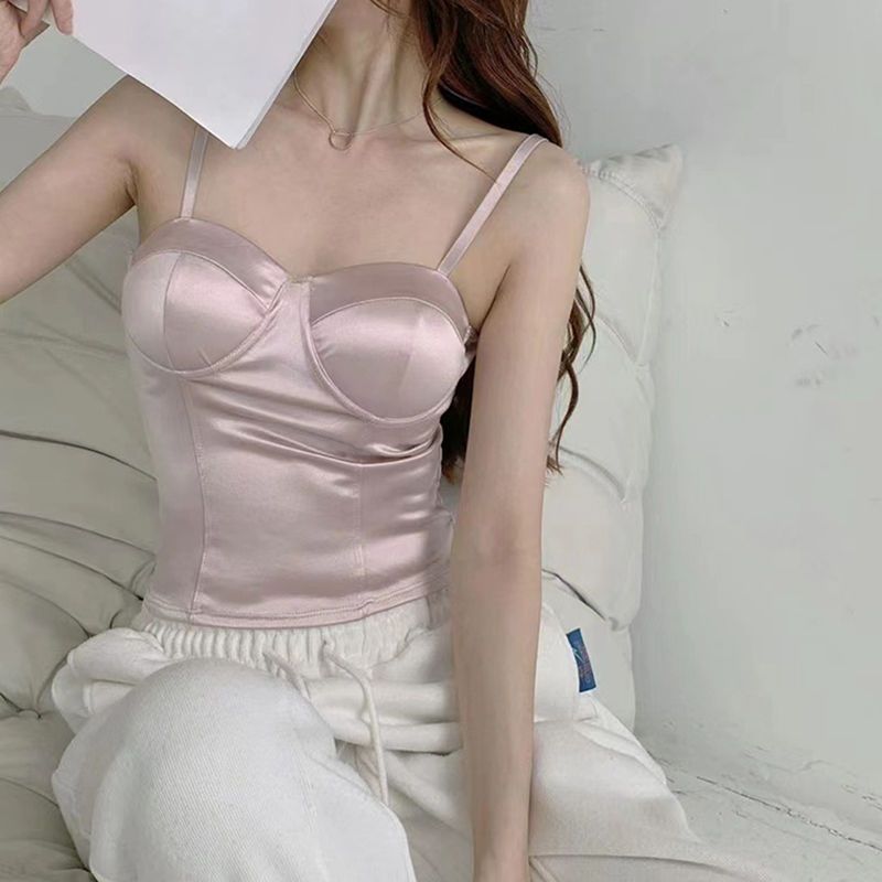 Damen-Trägertop Sommer Y2k Süß – Street Fashion Korean Girl Bewertung und Preis