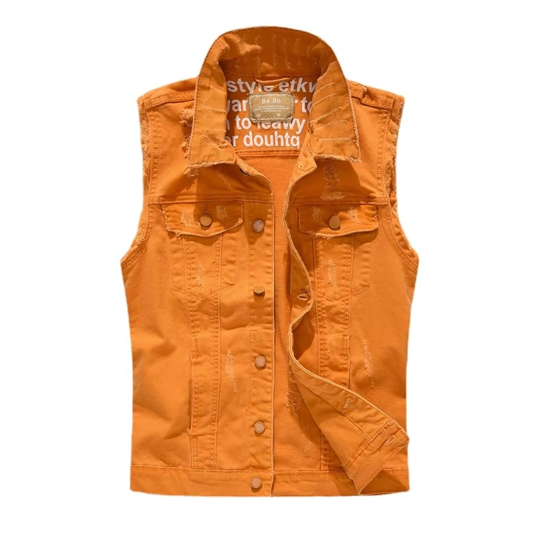 Männer Slim Denim Westen Jacke – Street Fashion Style Male Bewertung und Preis