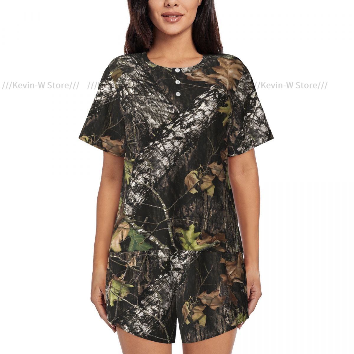 Zweiteiliges Damen-Pyjama-Set  – Camo Pattern Set Bewertung und Preis