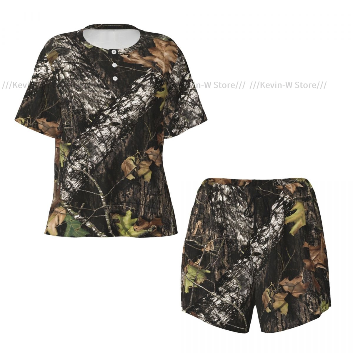 Zweiteiliges Damen-Pyjama-Set  – Camo Pattern Set Bewertung und Preis