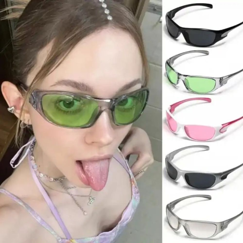 Neue Punk Y2K Sonnenbrille für – Street Fashion Look Bewertung und Preis