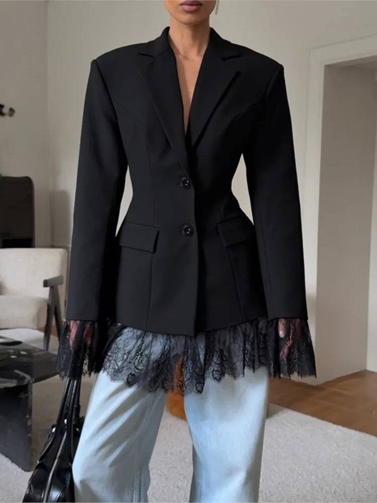 Elegante Spitze Blazer Mantel  – Street Fashion Taiwan Bewertung und Preis