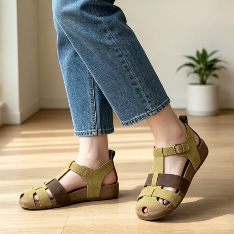 Flache Damensandalen, Lässige  – Street Fashion Brands Bewertung und Preis