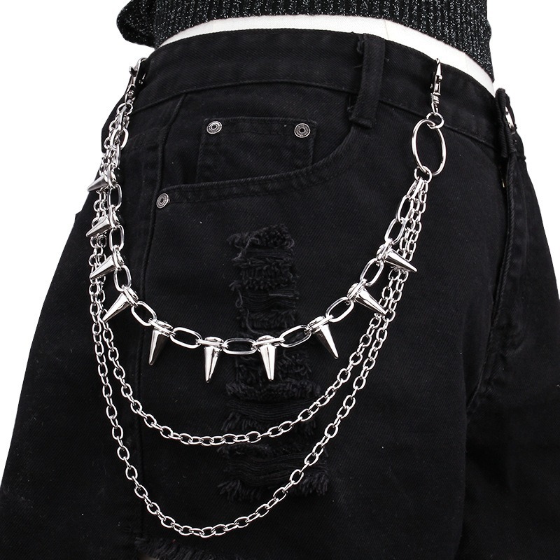Hip Hop Punk Rock Metall Hosen – Street Fashion Jewelry Bewertung und Preis
