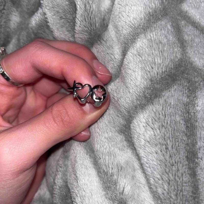 Punk Hip Hop Hohl Herz Zähne K – Street Fashion Jewelry Bewertung und Preis