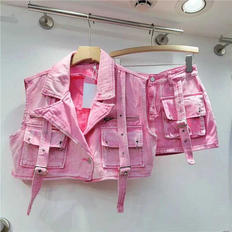 Mode Denim Damen Set ärmellose – Street Fashion Vest Bewertung und Preis