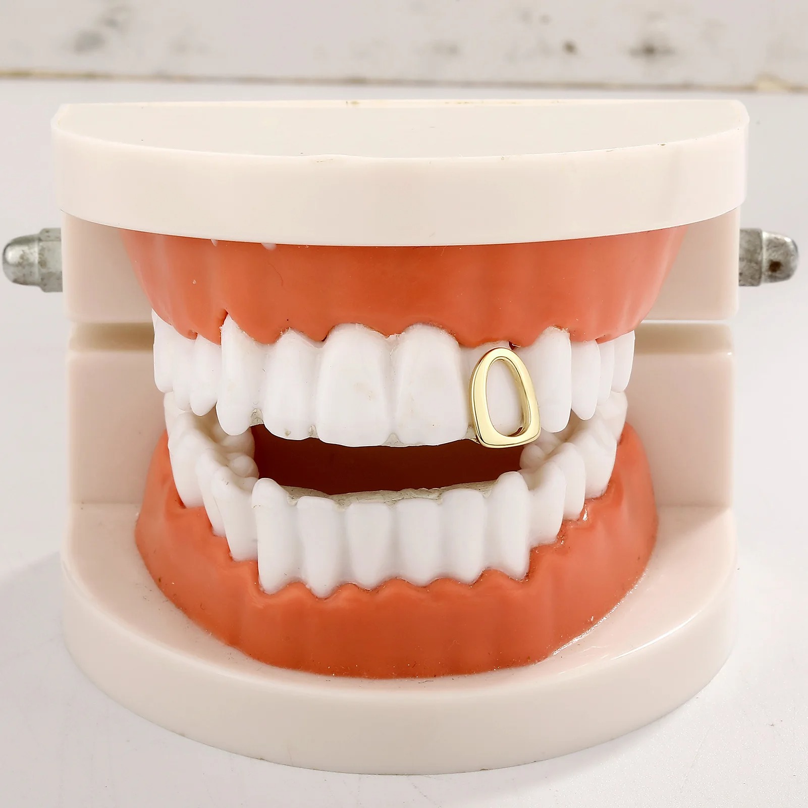 Gold Farbe Metall Hip Hop Rapp – Street Fashion Jewelry Bewertung und Preis