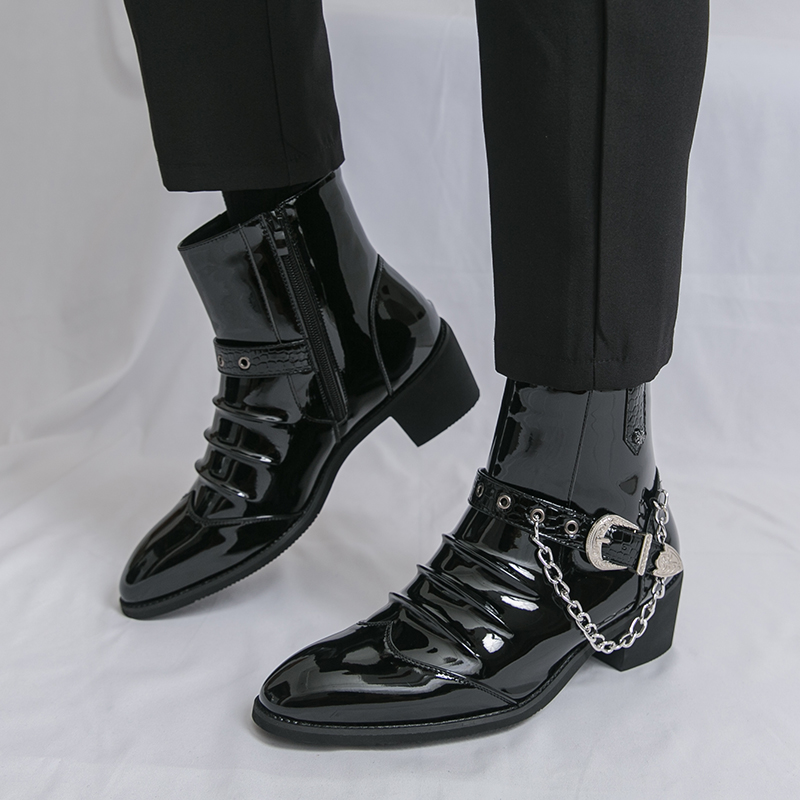 Mode Seite Zipper High Top män – Street Fashion Brands Bewertung und Preis