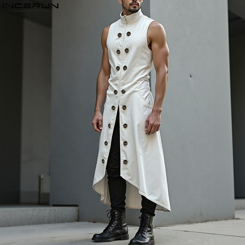 INCERUN Männer Lange Stil West – Street Fashion Style Male Bewertung und Preis