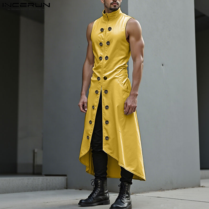INCERUN Männer Lange Stil West – Street Fashion Style Male Bewertung und Preis