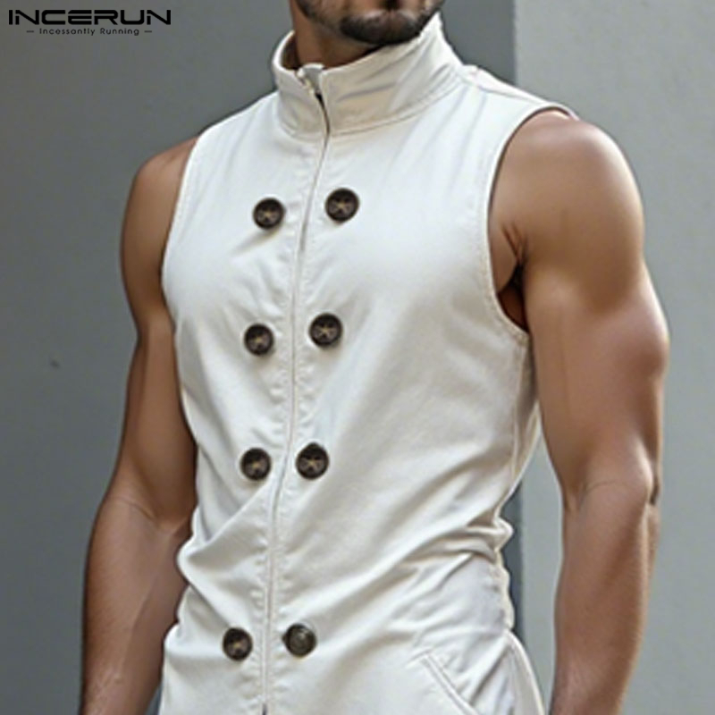 INCERUN Männer Lange Stil West – Street Fashion Style Male Bewertung und Preis
