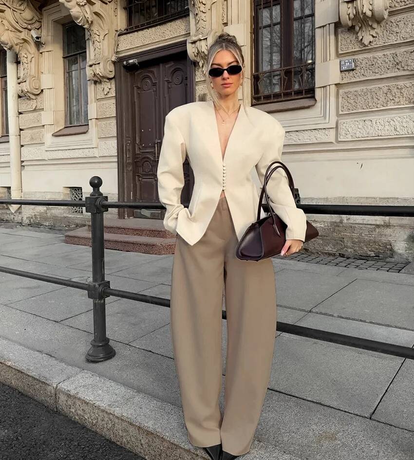 Damen Blazer mit Taillenschnür – Street Fashion Taiwan Bewertung und Preis